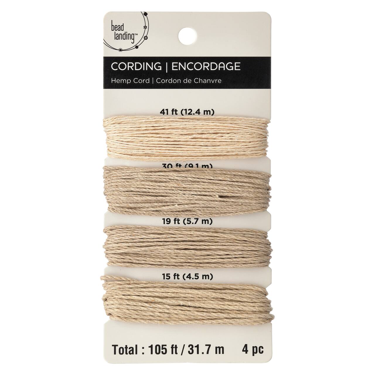 Natural Color Hemp Cord by Bead Landing™